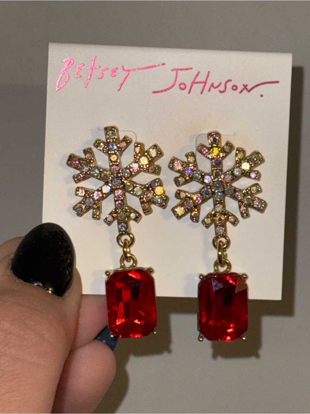 Gold and Pink Drop Earrings - Fashion Jewelry